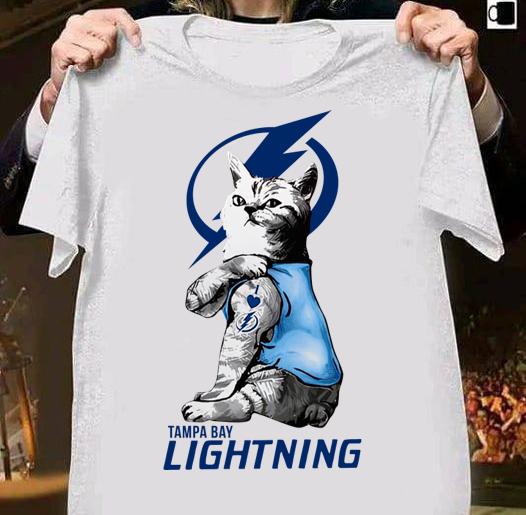 Cat tattoo Tampa Bay Lightning t-shirt shirt