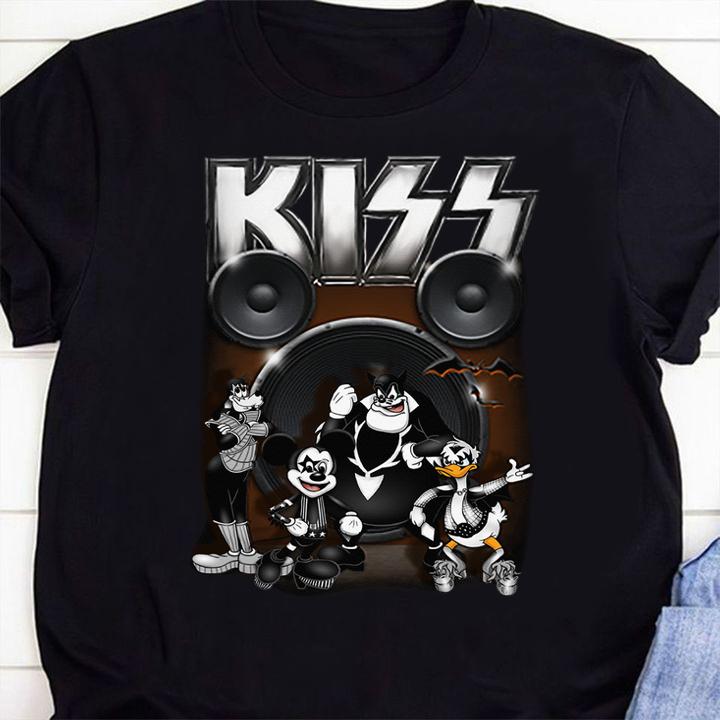 Kiss Mickey Mouse Donald Duck Goofy t-shirt shirt
