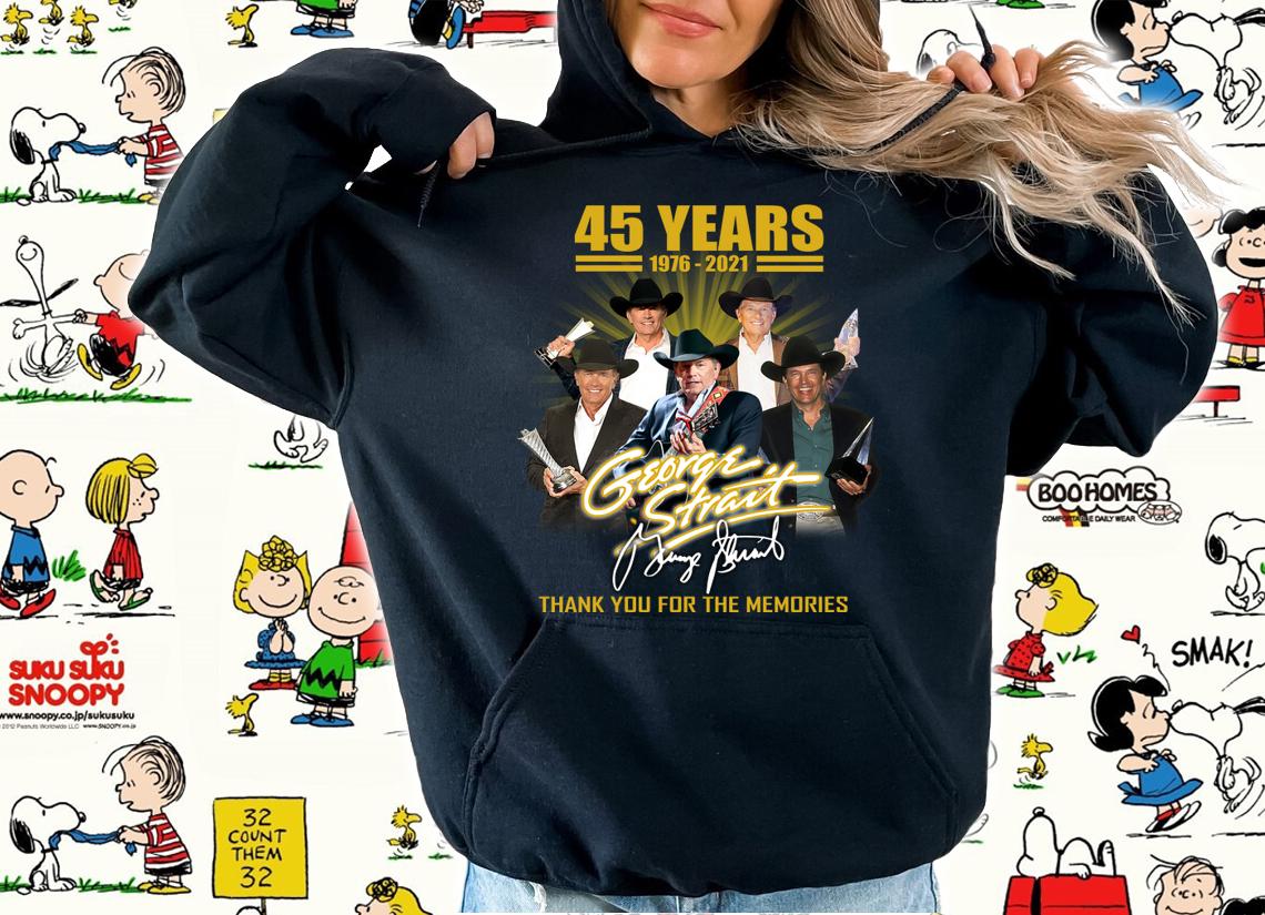 2021 George Strait 45 Years Signature Thank Memories t-shirt hoodie