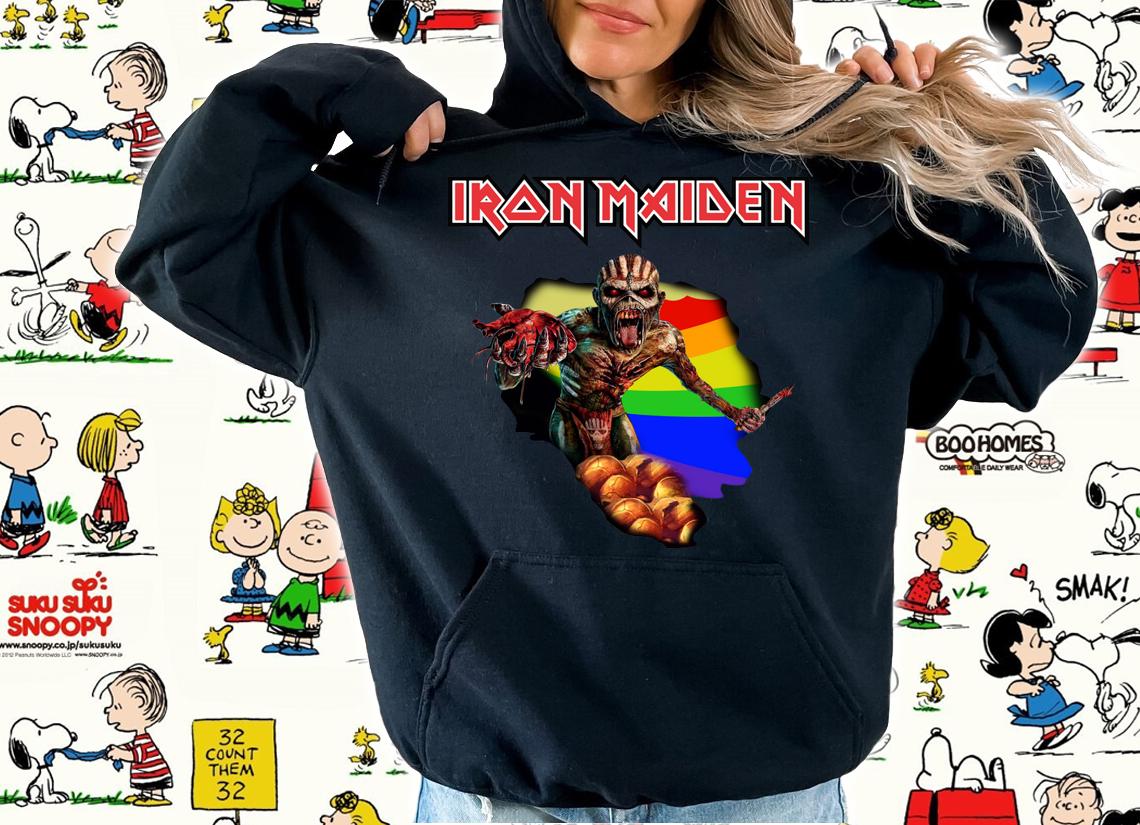 Iron Maiden Band Eddie Lgbt Flag t-shirt hoodie