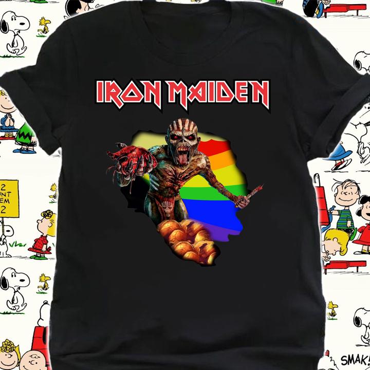 Iron Maiden Band Eddie Lgbt Flag t-shirt shirt