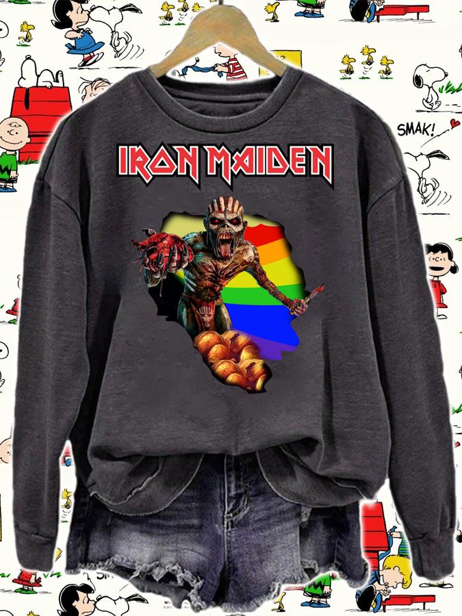 Iron Maiden Band Eddie Lgbt Flag t-shirt sweatshirt