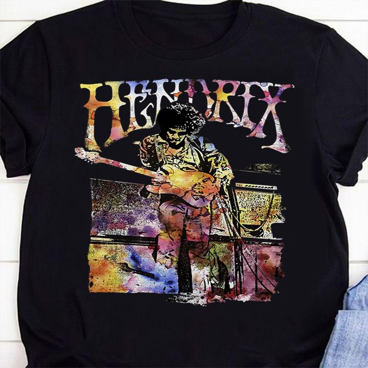 Nice Jimi Hendrix Watercolor t-shirt shirt