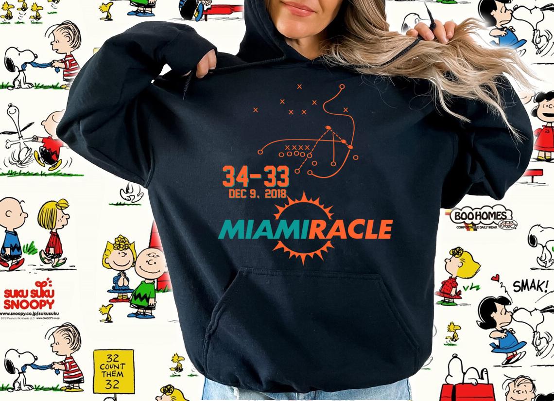 Original Miami Dolphins Miracle t-shirt hoodie