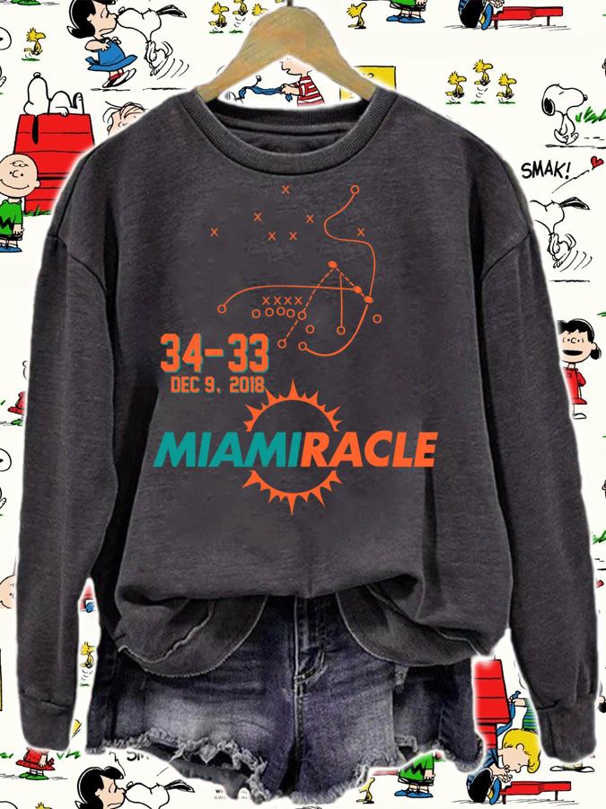 Original Miami Dolphins Miracle t-shirt sweatshirt