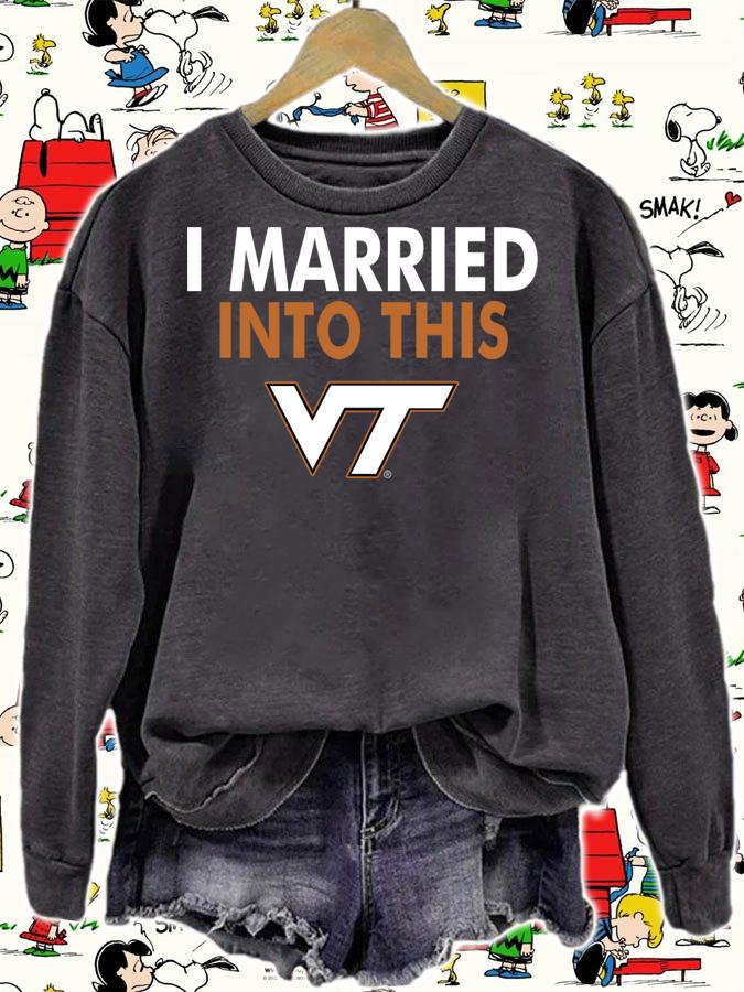 I Married Into This Texas Longhorns t-shirt sweatshirt