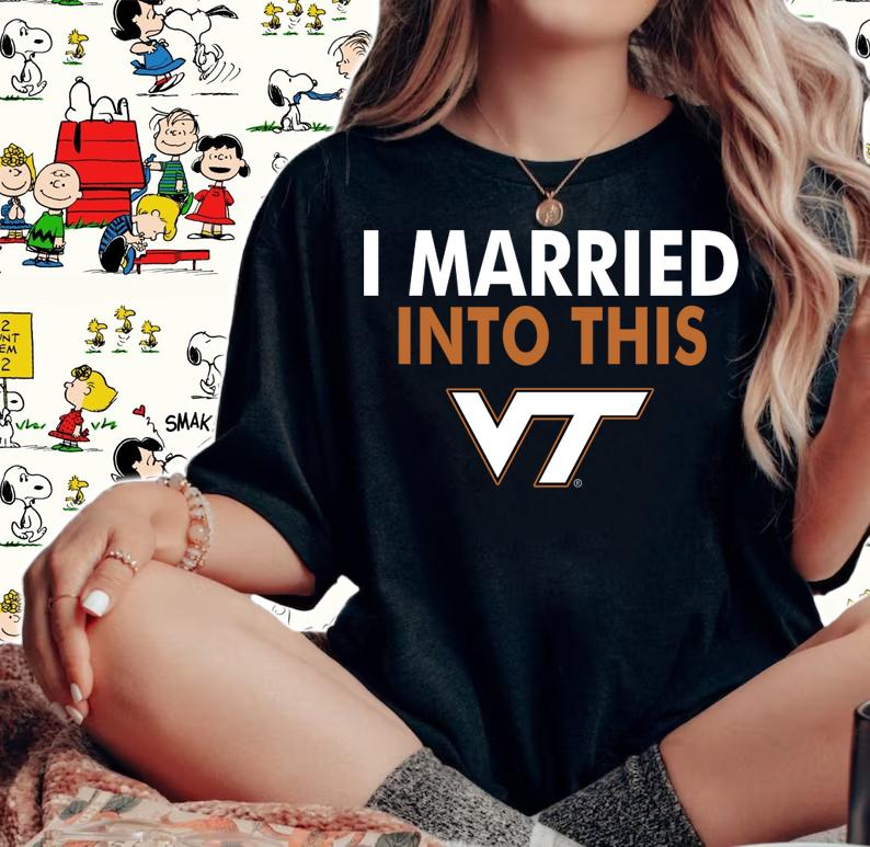 I Married Into This Texas Longhorns t-shirt woman shirt