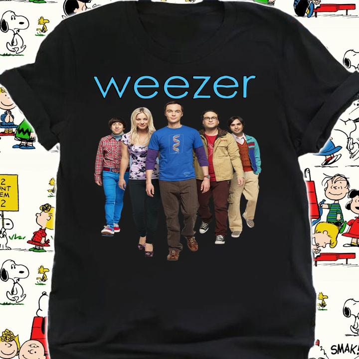 Weezer The Big Bang Theory Characters t-shirt shirt
