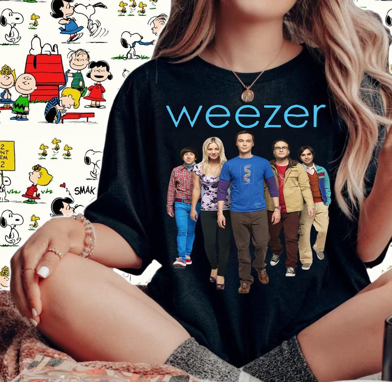 Weezer The Big Bang Theory Characters t-shirt woman shirt