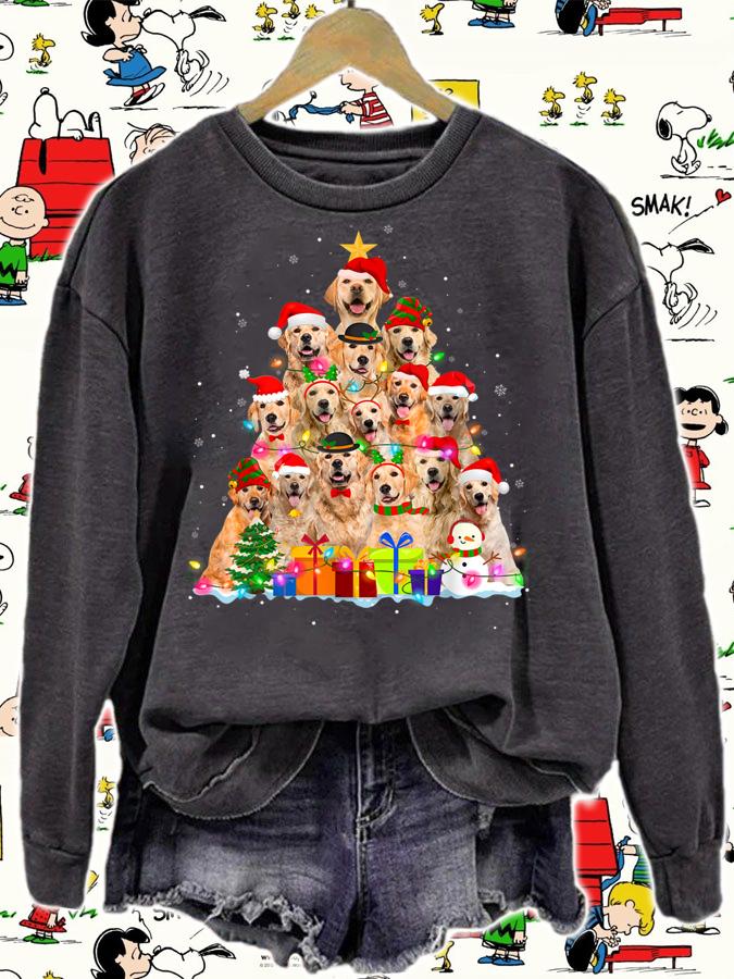 Golden Retriever Christmas Tree Xmas Gift Dog LoverGolden Retriever Christmas Tree Xmas Gift Dog Lover t-shirt sweatshirt