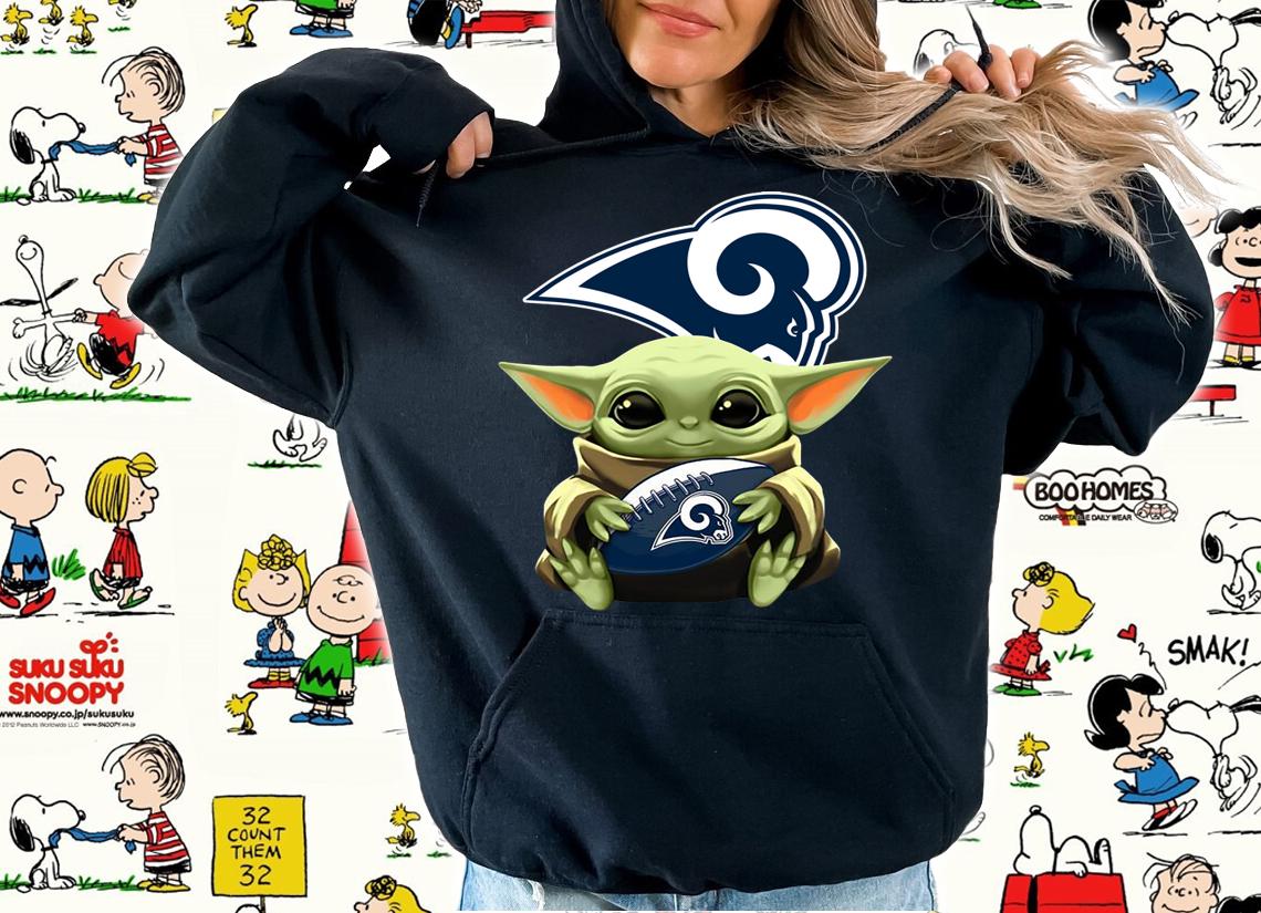 Star Wars Baby Yoda Hug Los Angeles Rams t-shirt hoodie