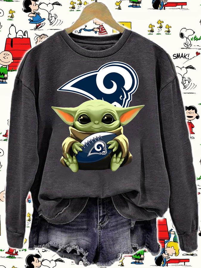 Star Wars Baby Yoda Hug Los Angeles Rams t-shirt sweatshirt