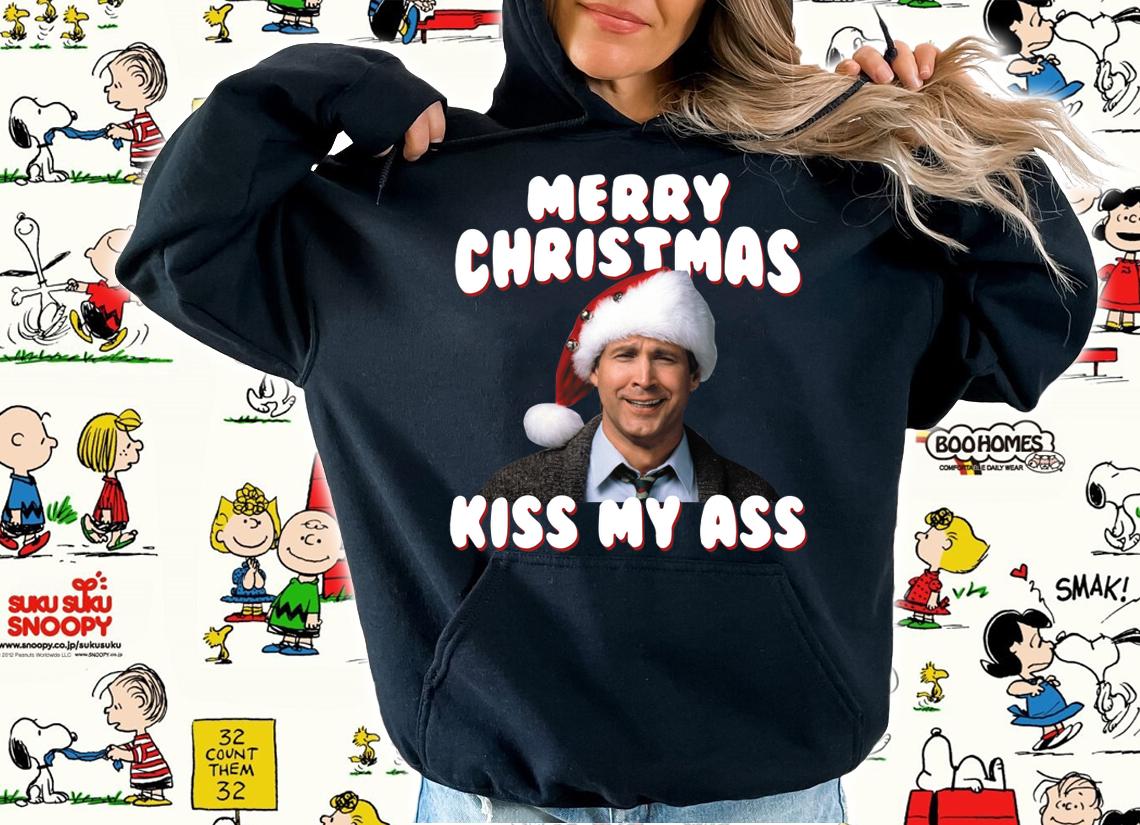 Chevy Chase Merry Christmas Kiss My Ass t-shirt hoodie