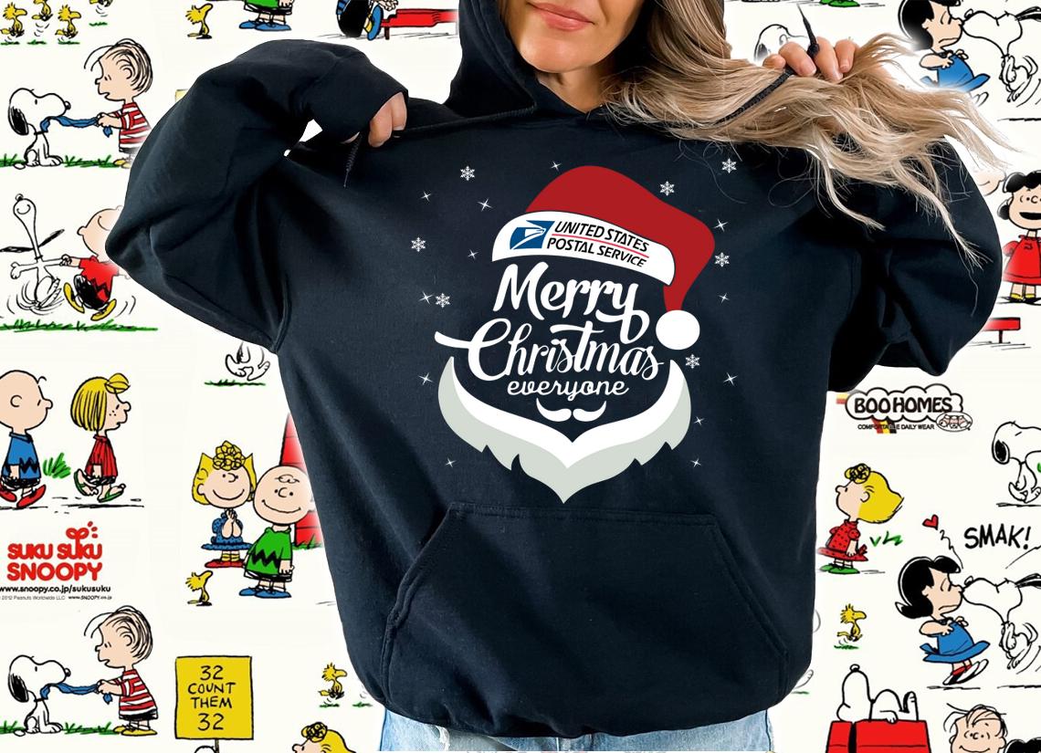 Santa Postal Worker Merry Christmas United States Postal Service t-shirt hoodie