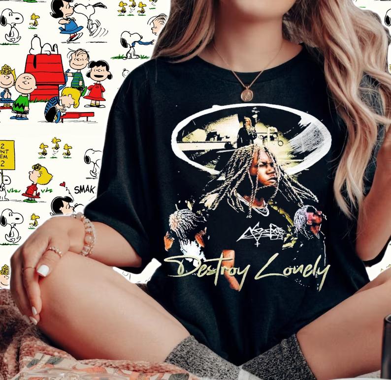 Destroy Lonely rapper graphic t-shirt woman shirt