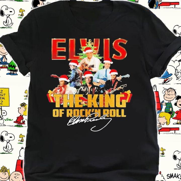 Elvis The King of Rock 'N Roll signature t-shirt shirt