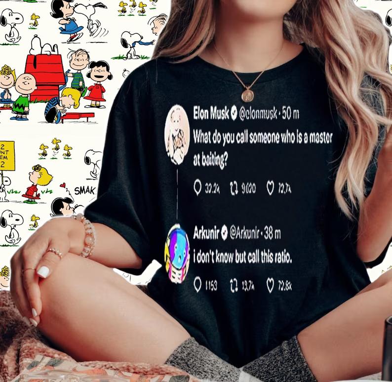Arkunir Ratio Elon Musk Twitter shirt t-shirt woman shirt
