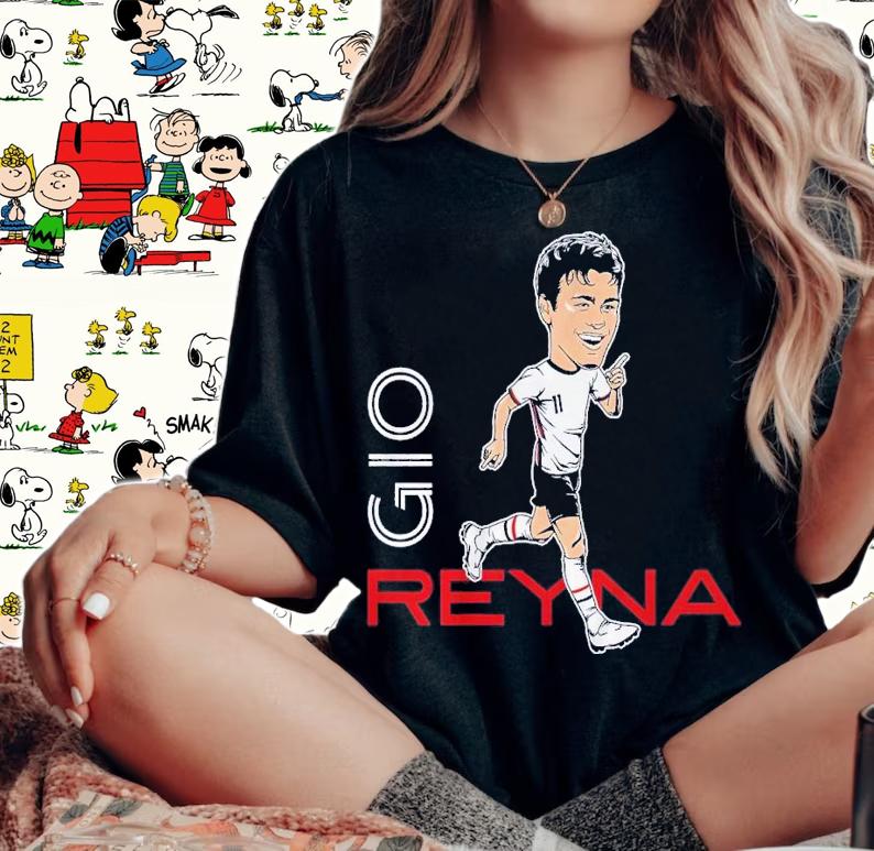 Gio Reyna Caricature shirt t-shirt woman shirt