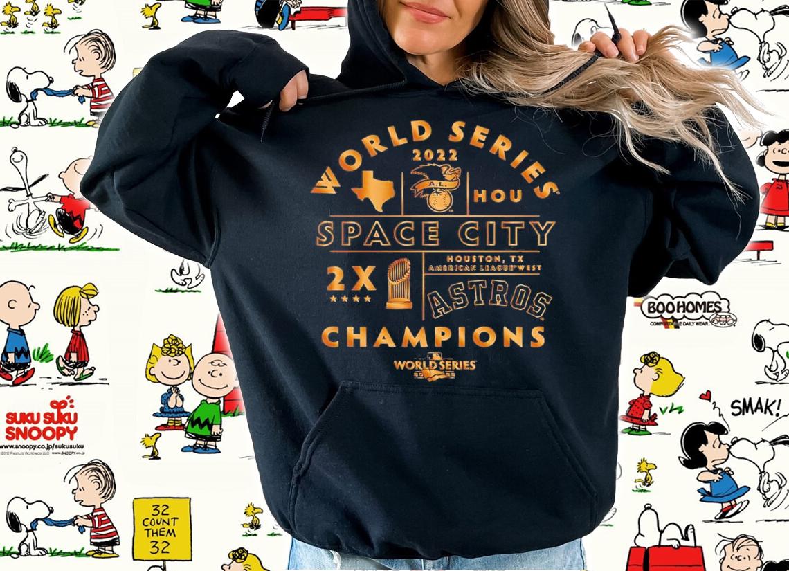 Houston Astros Two-Time World Series Champions Gold Luxe 2022 T-Shirt t-shirt hoodie