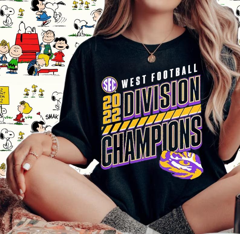LSU Tigers2022 SEC West Division Football Champions shirt t-shirt woman shirt