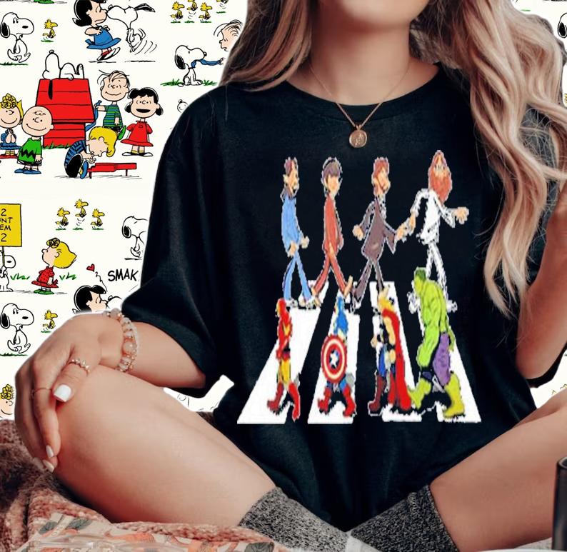 Marvel Abbey Road Shirt t-shirt woman shirt