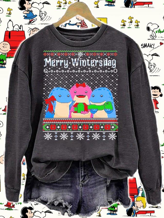 Merry Wintersday ugly Christmas shirt t-shirt sweatshirt