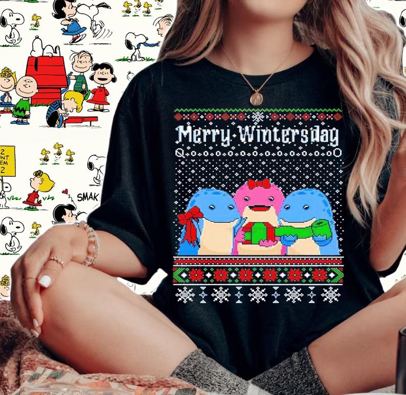 Merry Wintersday ugly Christmas shirt t-shirt woman shirt