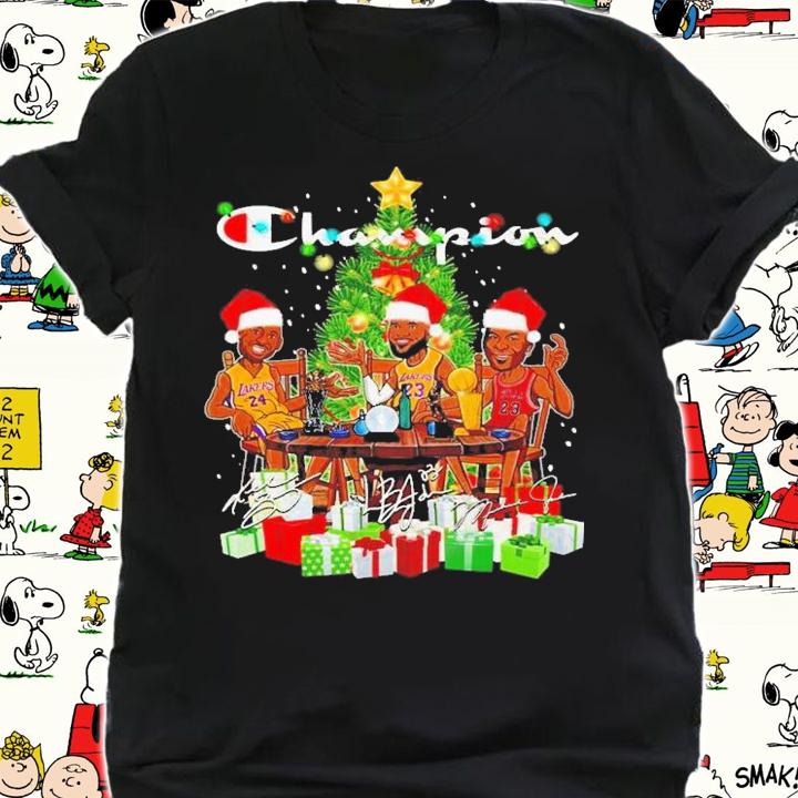 Michael Jordan Vs LeBron James And Kobe Bryant Christmas Party Cup Shirt t-shirt shirt