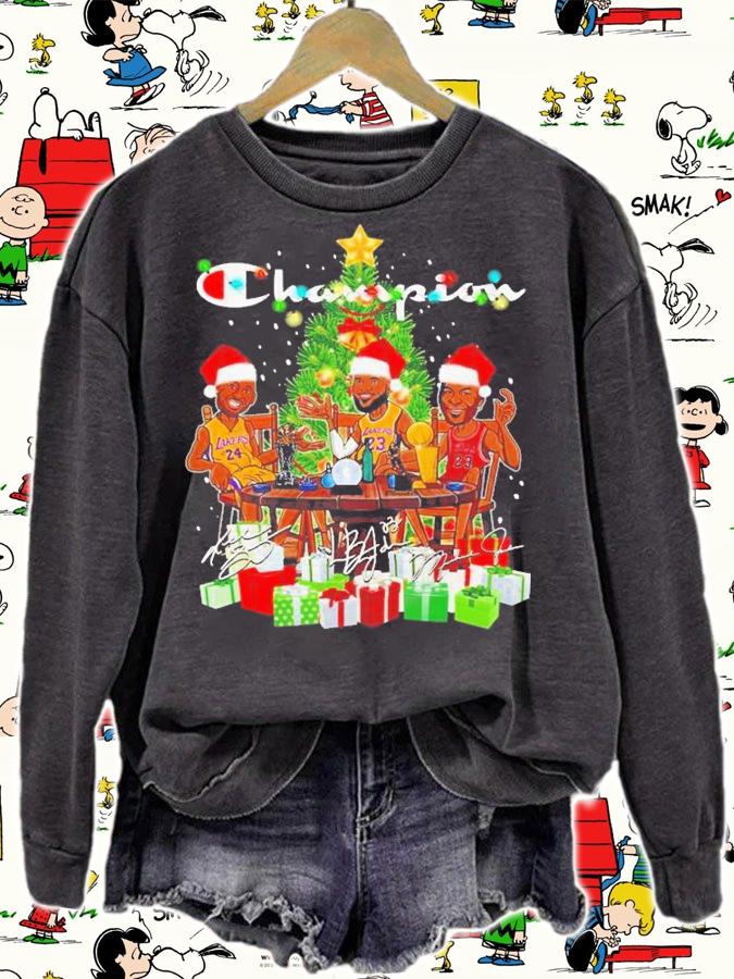 Michael Jordan Vs LeBron James And Kobe Bryant Christmas Party Cup Shirt t-shirt sweatshirt