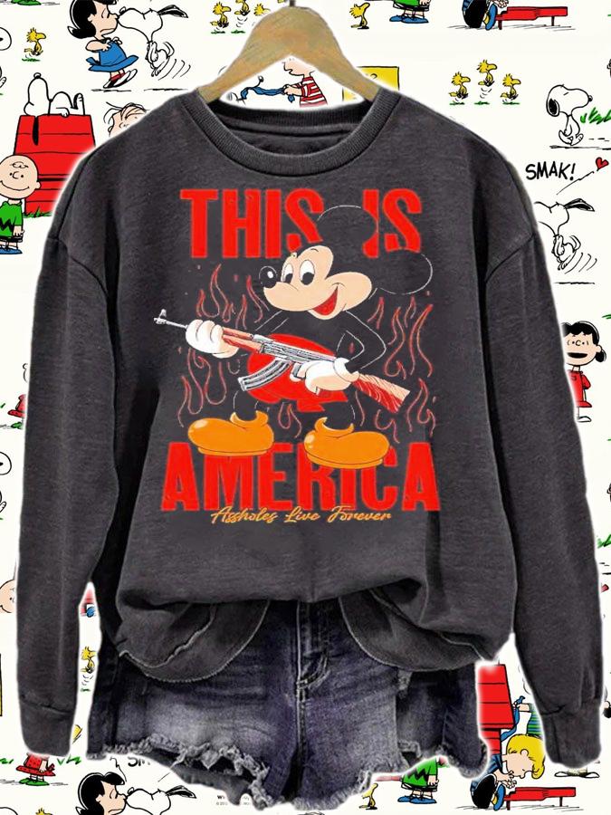 Mickey mouse this is America shirt t-shirt sweatshirt