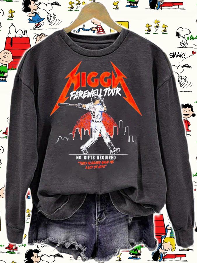Miguel Cabrera Detroit Tigers Miggy Farewell Tour no gifts required shirt t-shirt