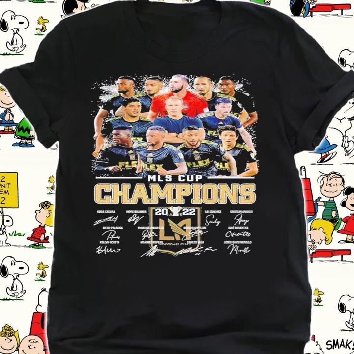 MLS Cup Champions 2022 signatures shirt t-shirt