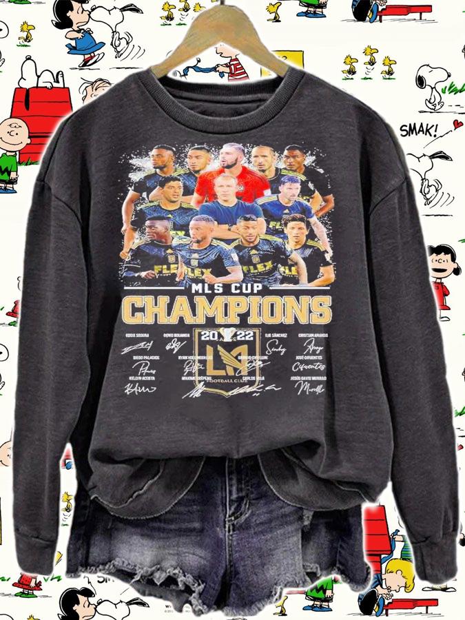 MLS Cup Champions 2022 signatures shirt t-shirt
