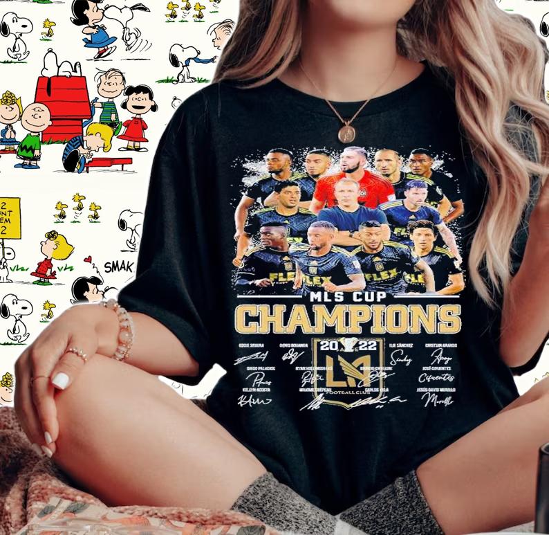 MLS Cup Champions 2022 signatures shirt t-shirt