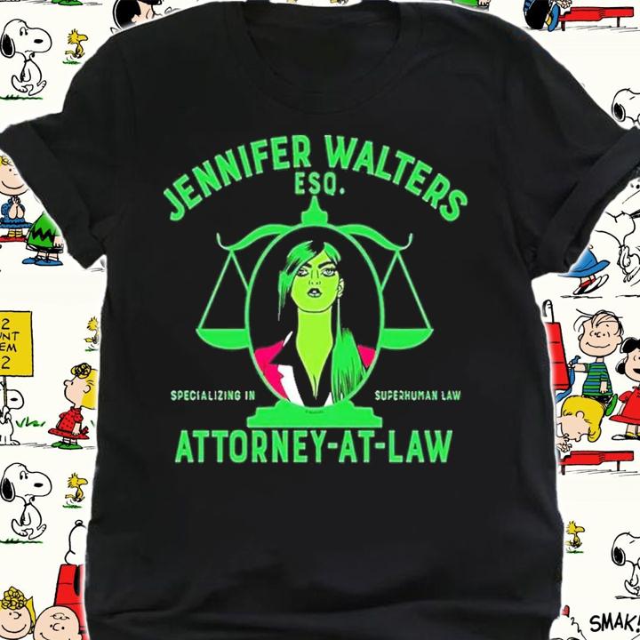 Specializing In Law Jennifer Walters Attorney At Law She Hulk Shirt t-shirt