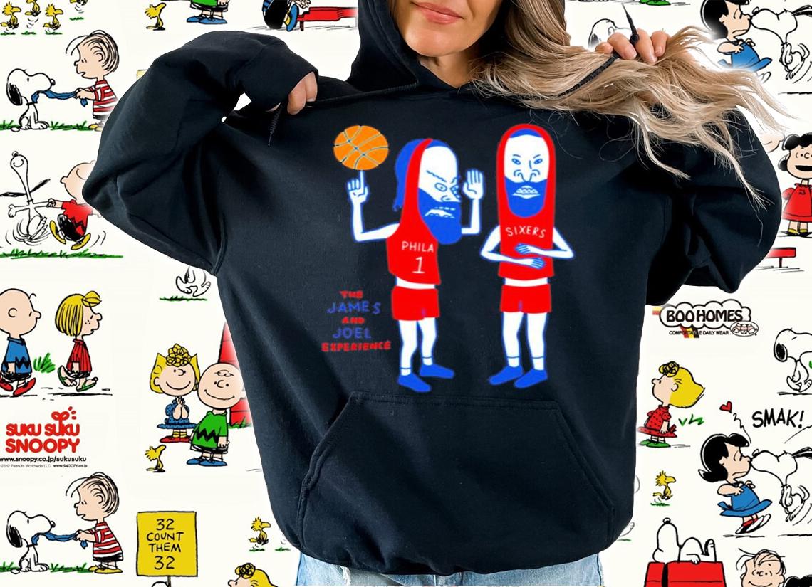 The James And Joel Experience Harden And Embiid On The Seventy Sixers shirt t-shirt hoodie