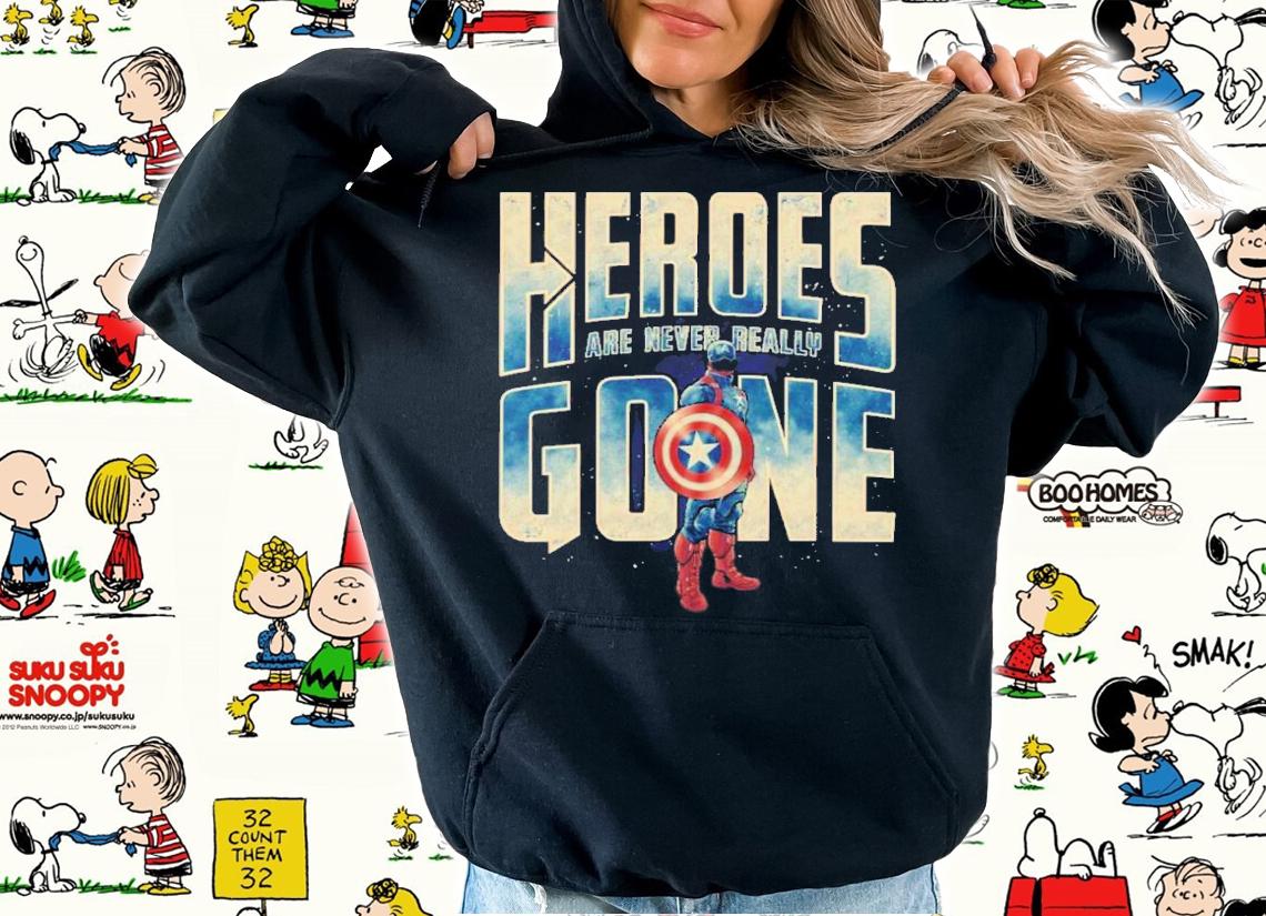 Captain America Heroes Are Never Really Gone Shirt t-shirt hoodie