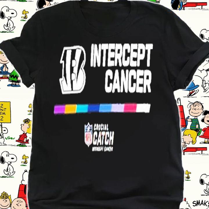 Cincinnati Bengals Intercept Cancer NFL Crucial Catch 2022 Shirt t-shirt