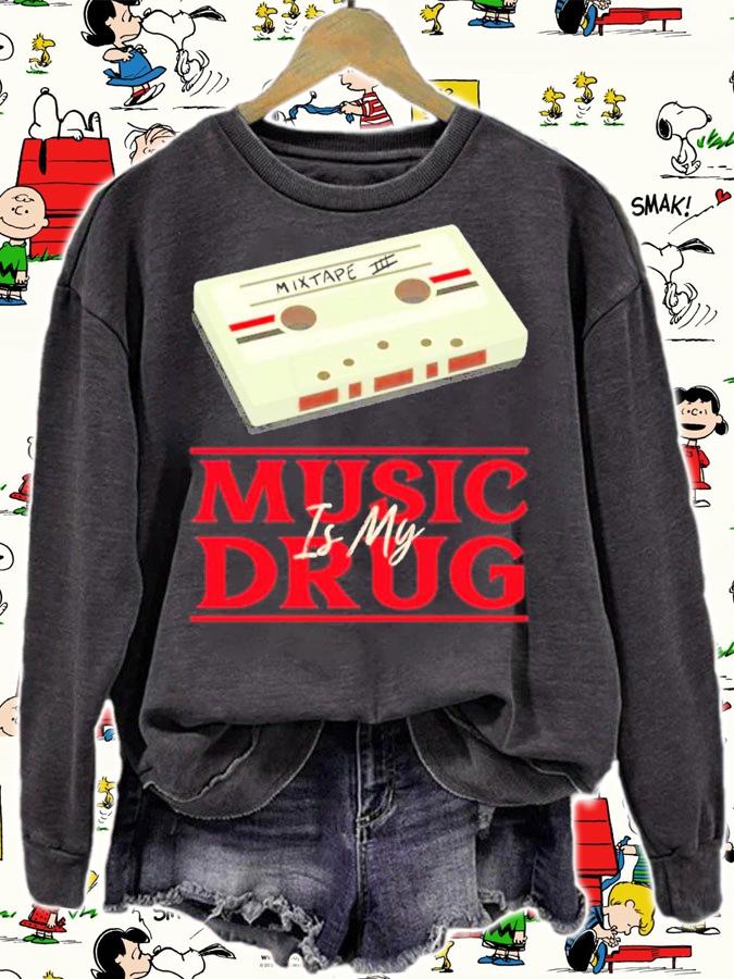 Music is my drug shirt t-shirt