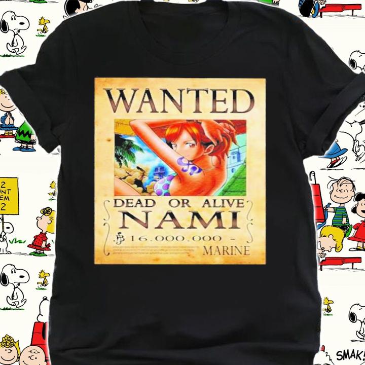 Anime Daniel Morales Wanted Dead Of Alive Nami Marine T-Shirt t-shirt