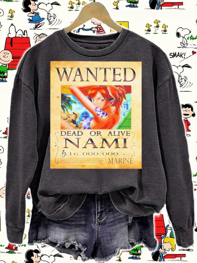 Anime Daniel Morales Wanted Dead Of Alive Nami Marine T-Shirt t-shirt