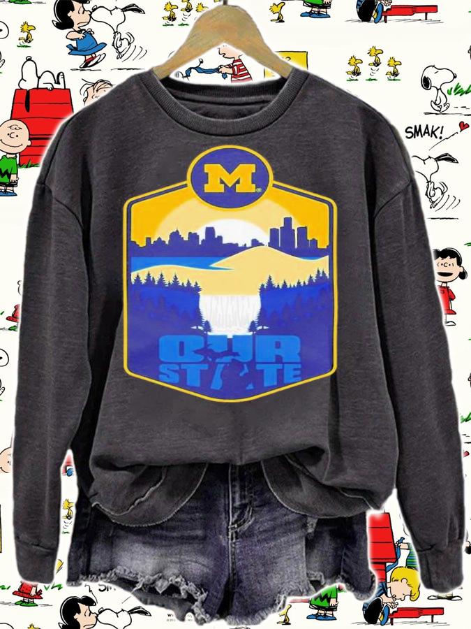 Big Ten Champs Goblue Our State Michigan Aaron Bills T-Shirt t-shirt sweatshirt