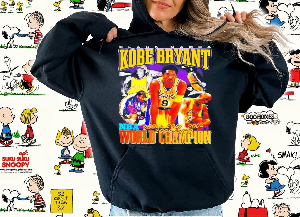 Black Mamba Kobe Bryant NBA World Champion Vintage T-Shirt t-shirt hoodie