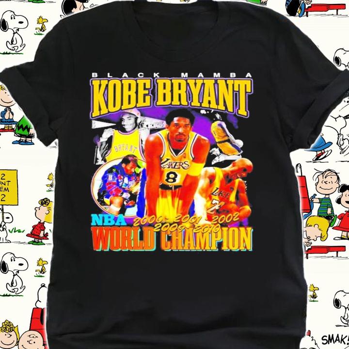 Black Mamba Kobe Bryant NBA World Champion Vintage T-Shirt t-shirt shirt