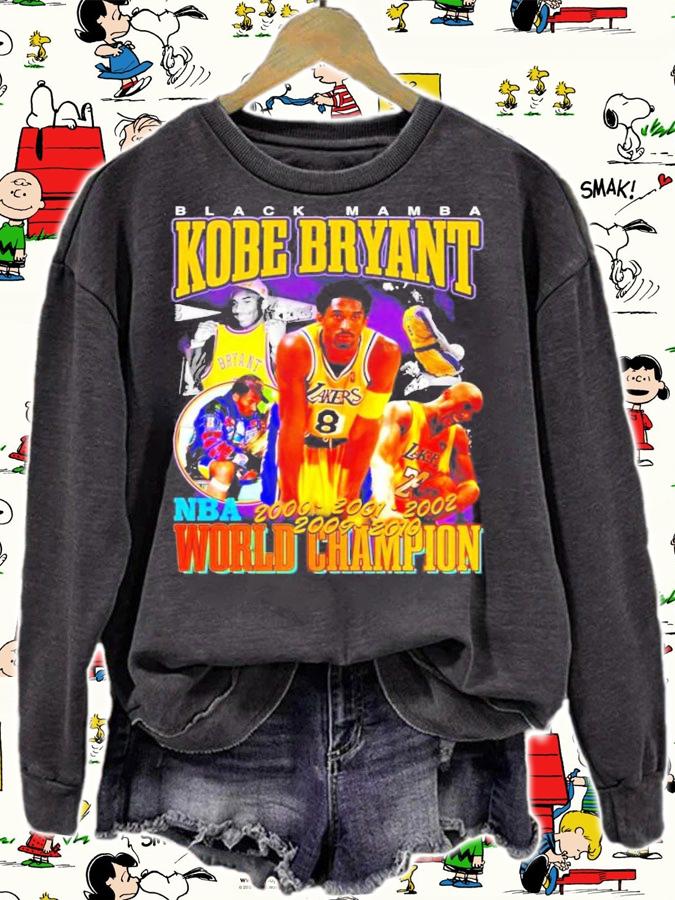 Black Mamba Kobe Bryant NBA World Champion Vintage T-Shirt t-shirt sweatshirt