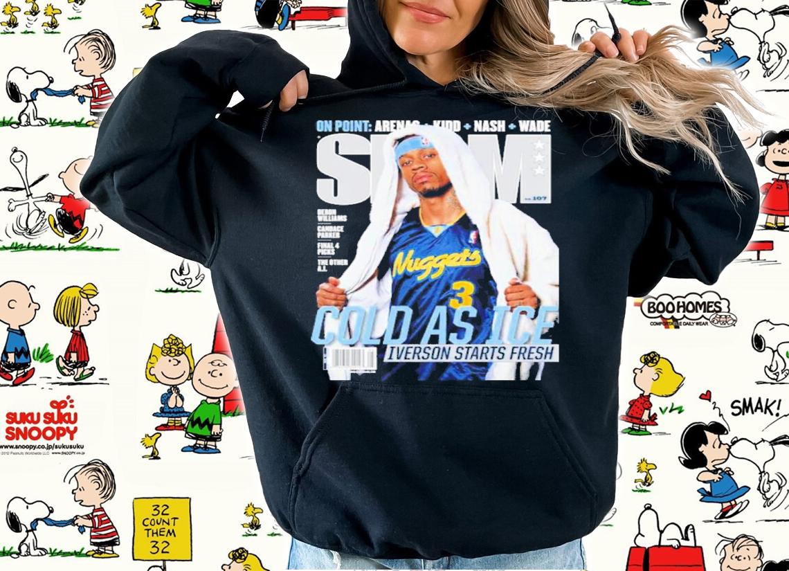 SLAM Allen Iverson Cold As Ice Iverson Starts Fresh Shirt t-shirt