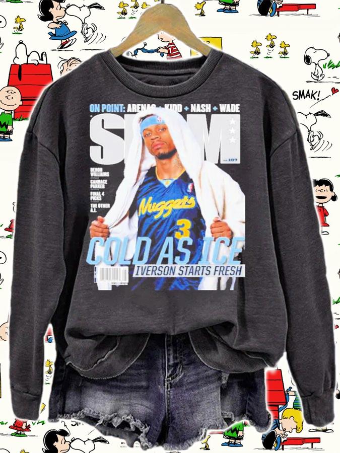 SLAM Allen Iverson Cold As Ice Iverson Starts Fresh Shirt t-shirt