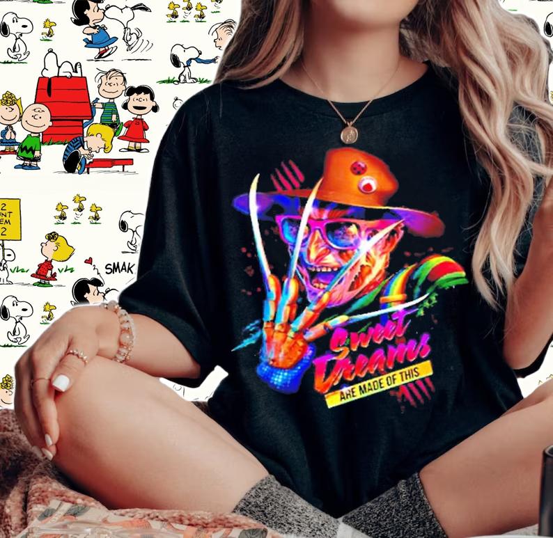 Sweet Dreams Are Made Of This Freddy Krueger Retro Art shirt t-shirt woman shirt