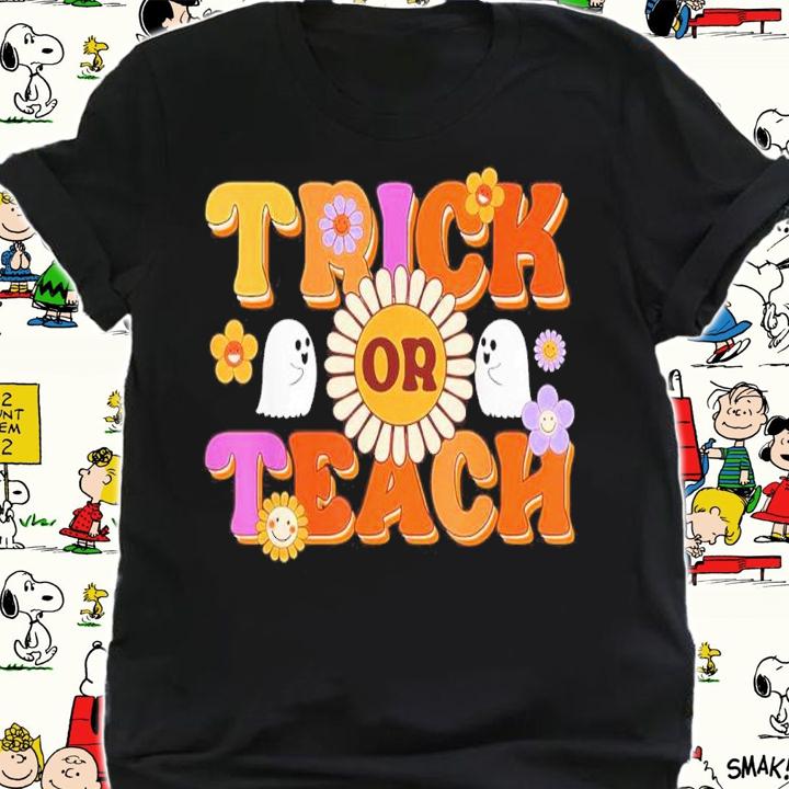 Teacher Halloween Trick Or Teach Ghost Teacher Halloween Shirt t-shirt shirt