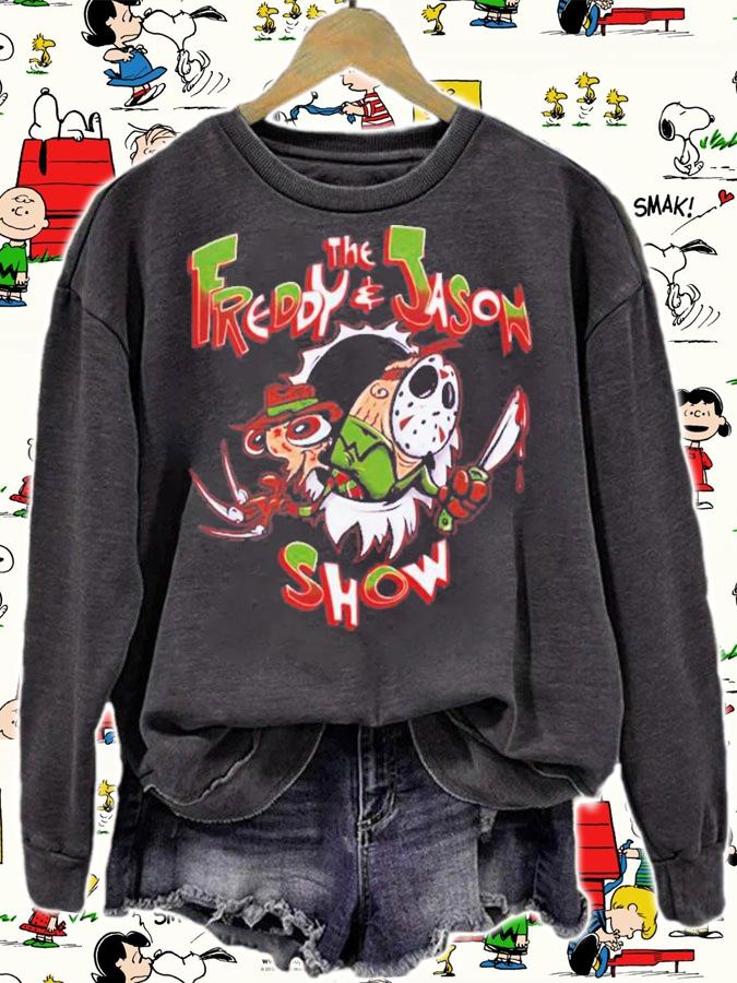 The Freddy And Jason Show Halloween T-Shirt t-shirt